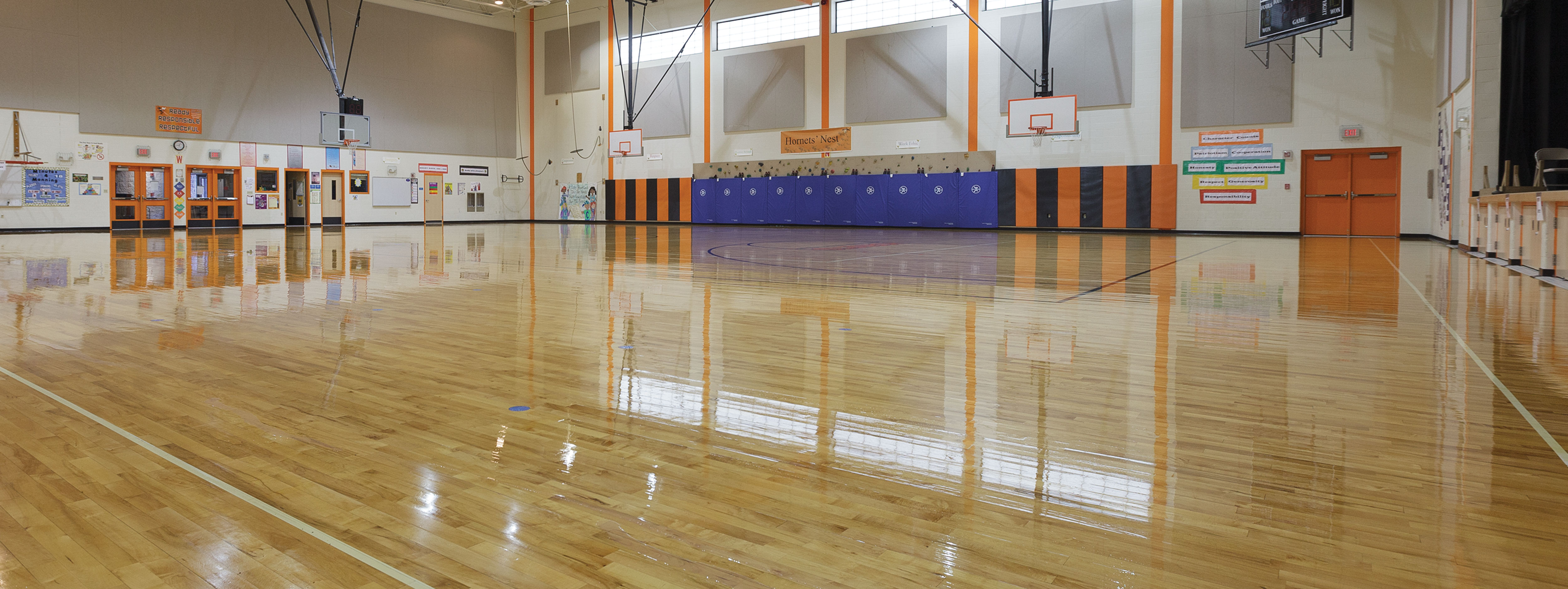 Buckeye Reflections Wood Floor Care Program in Schools