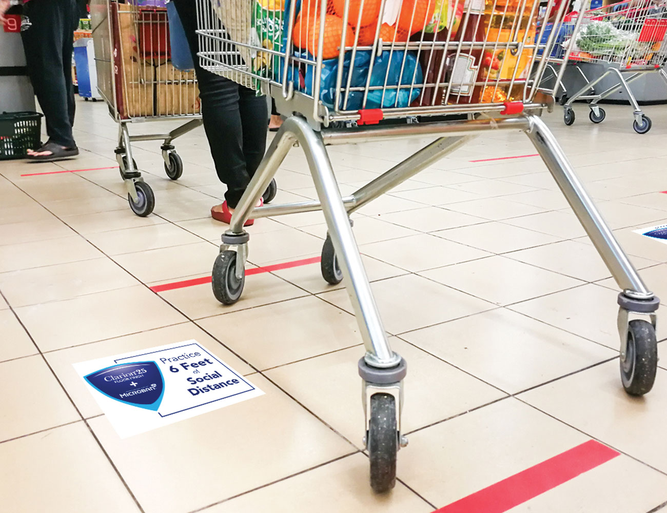 Grocery Store Floor Decal