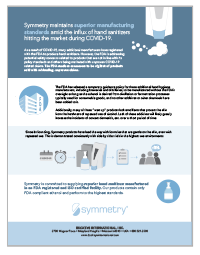 Symmetry Superior Manufacturing during COVID-19